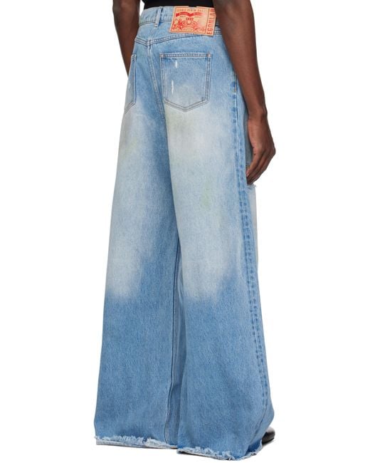 Egonlab Blue Ssense Exclusive Baggy Jeans for men