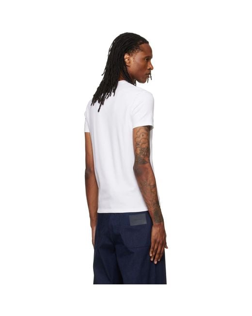 Tom Ford White V-Neck T-Shirt for men