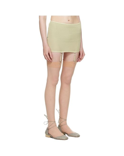 Lemaire Multicolor Underwear Suspenders Miniskirt