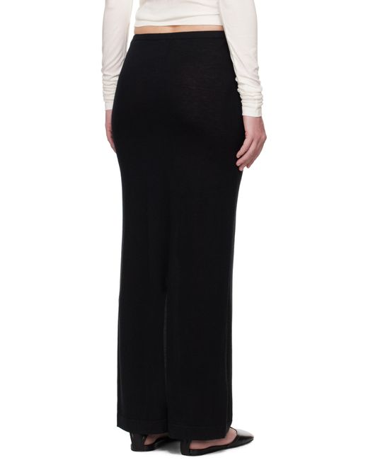 ÉTERNE ブラック Emma マキシスカート Black