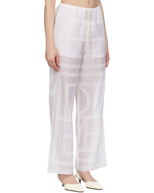 Totême  Multicolor Monogram Crochet Pj Lounge Pants