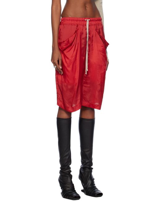 Rick Owens Red Boxer Shorts