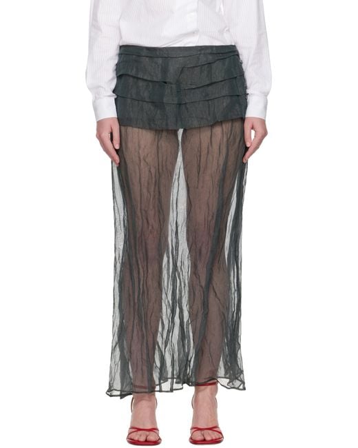 Paloma Wool Black Mae Maxi Skirt