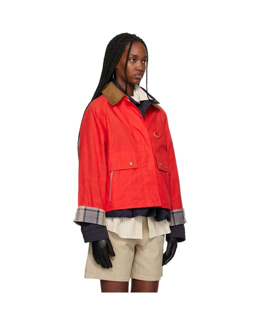 Barbour Red Mackworth Casual Jacket