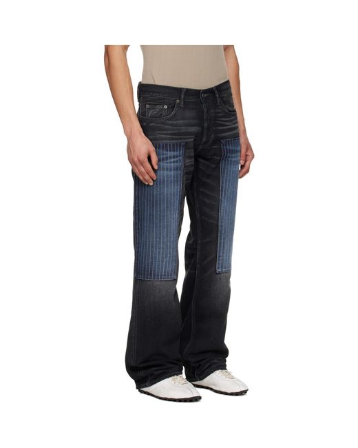 Jean 2010 Noir À Patchwork Acne pour homme en coloris Blue