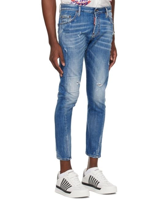 DSquared² Blue Sexy Twist Jeans for men