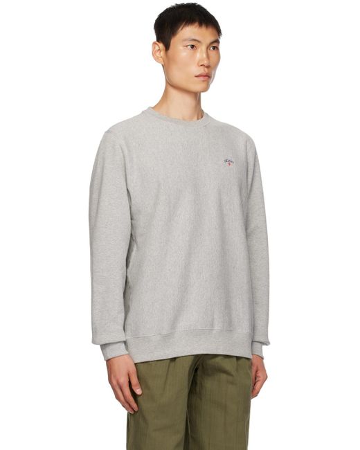 Noah NYC Gray Classic Sweatshirt for men