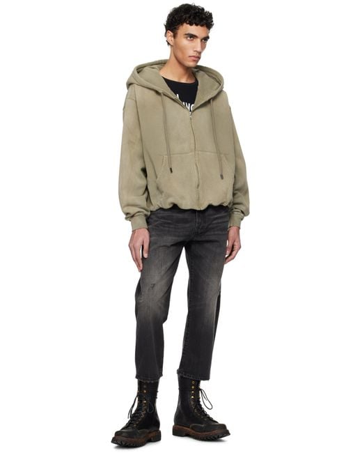 メンズ R13 ブラック Worn Wash X-Boyfriend ジーンズ Black