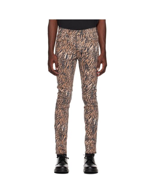 Ksubi Black Chitch Zoo Animal Print Jeans for men