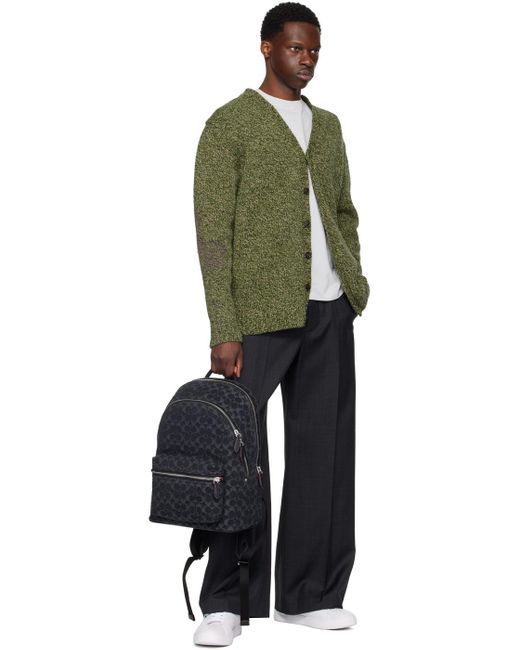 COACH Black Charter Backpack for men