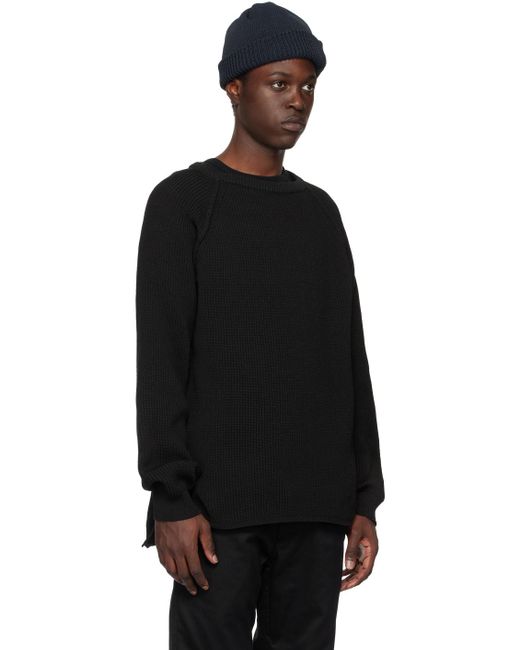 Nanamica Black 5g Sweater for men