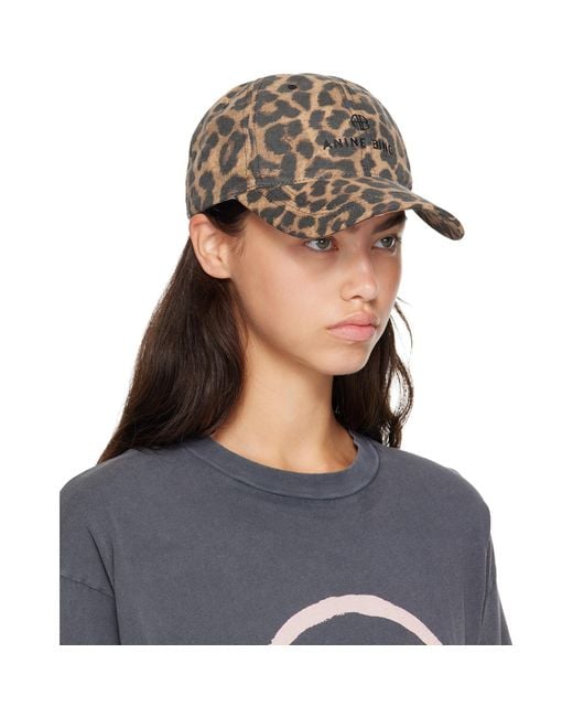 Anine Bing Blue Tan Jeremy Baseball Cap