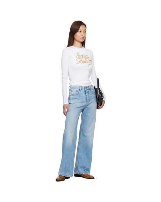 Acne Blue 2021F Regular Fit Jeans