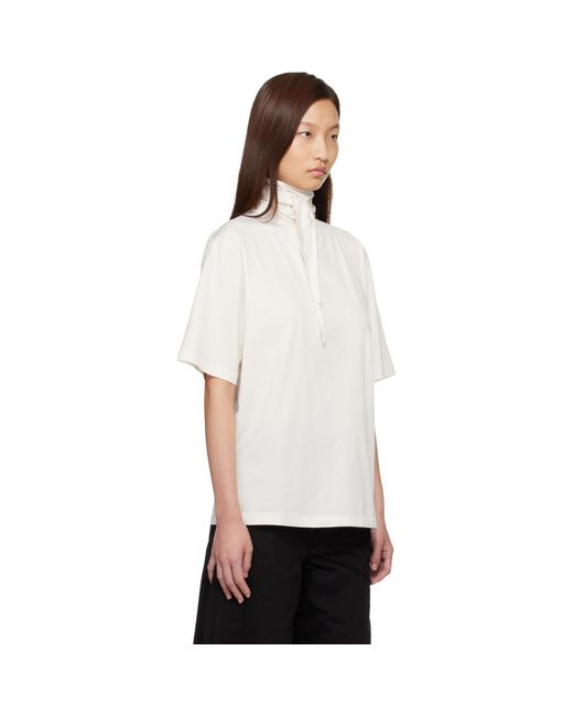 Lemaire White Off- Foulard T-Shirt
