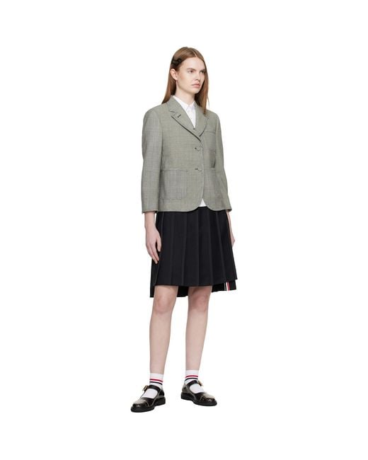 Thom Browne Gray Funmix Fresco Cropped Sportcoat