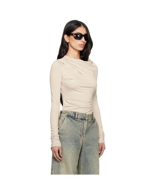 Entire studios Multicolor Off- Drape Top