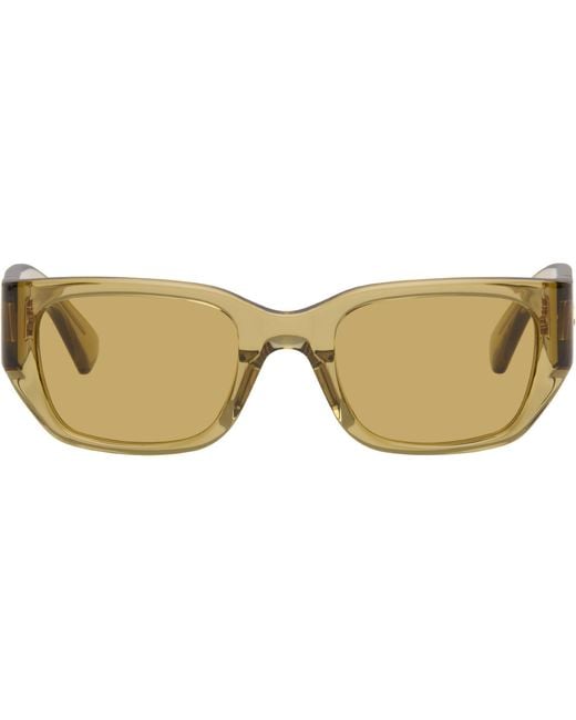 Bottega Veneta Black Intrecciato Square Sunglasses for men