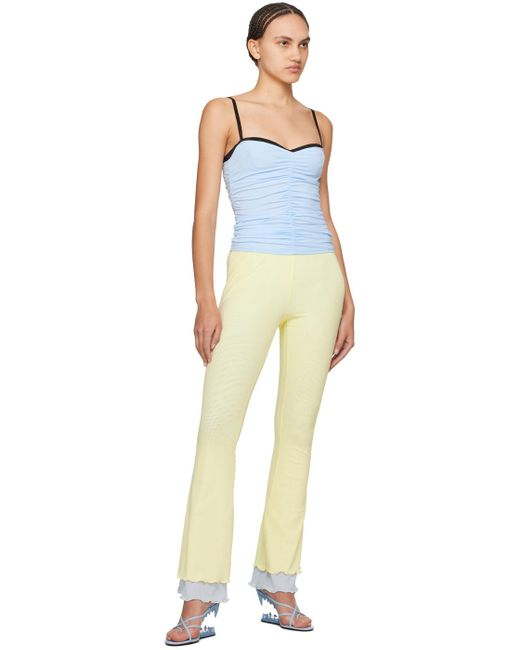 Gcds Yellow Flare Trousers