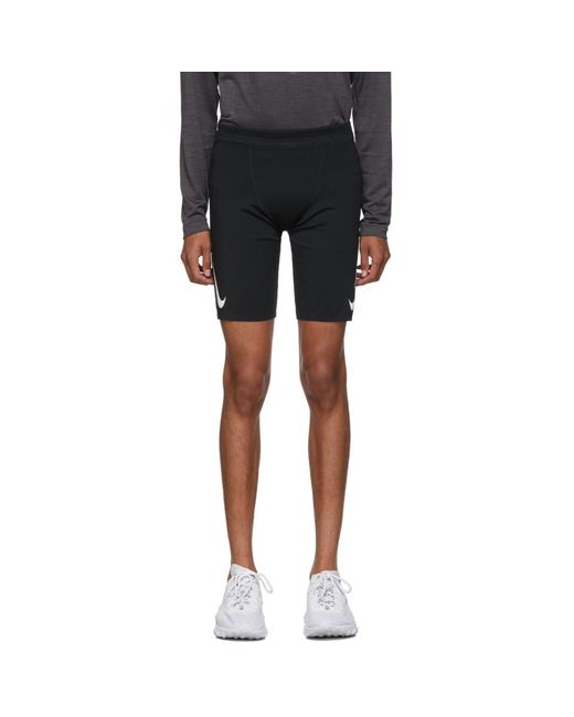 Collant de running demi-longueur AeroSwift pour Nike pour homme en coloris Black
