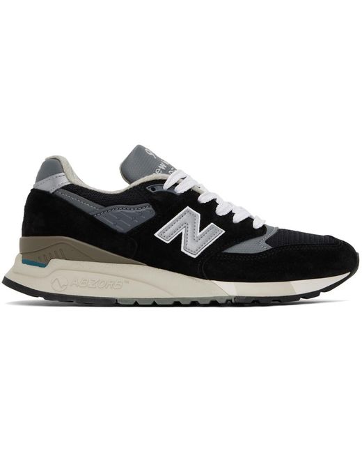 New Balance Black Made In Usa 998 Sneakers for men