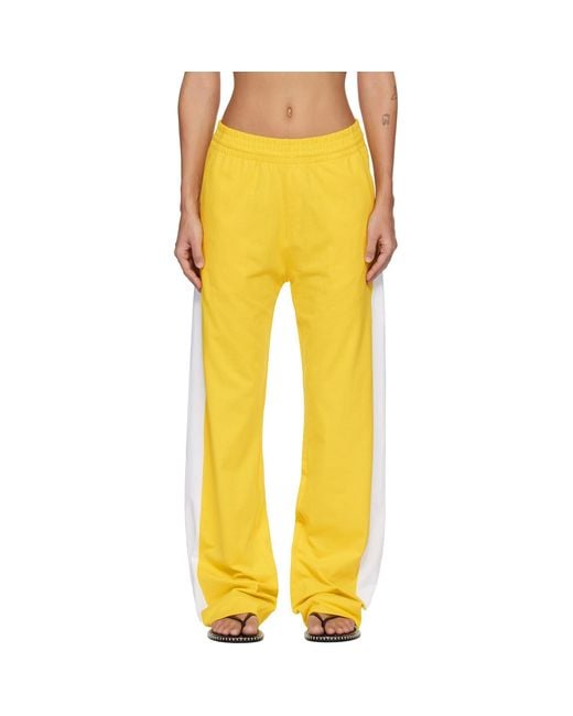 Dries Van Noten Yellow Contrasting Trousers