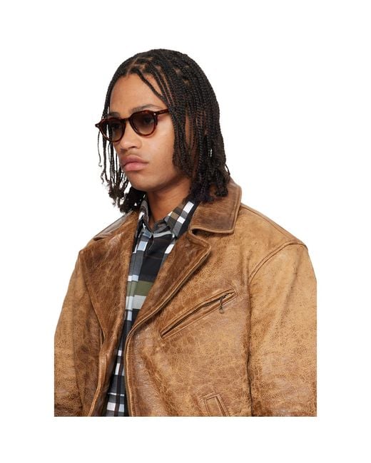 Lunetterie Generale Brown 'Hedonist' Sunglasses for men