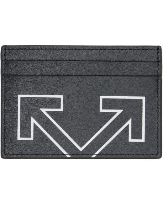 Off-White c/o Virgil Abloh Metallic Printed Heritage Card Holder for men
