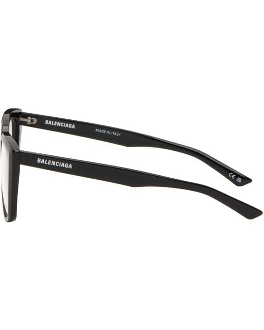 Lunettes Œil-De-Chat Noires Balenciaga en coloris Black