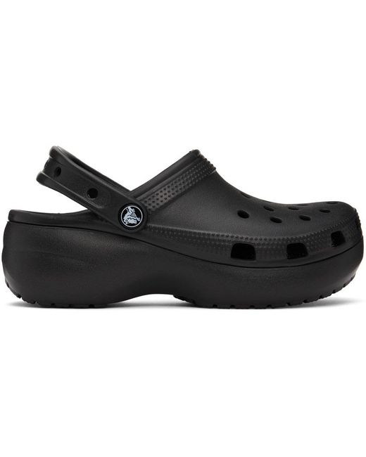 Crocs™ Rubber Classic Platform Clogs in Black | Lyst