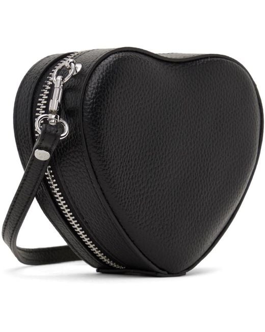 Vivienne Westwood Black Mini Louise Heart Crossbody Bag