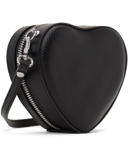 Mini sac à bandoulière en forme de cœur louise noir Vivienne Westwood en coloris Black