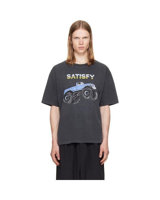 Satisfy Gray Mothtech T‑Shirt for men