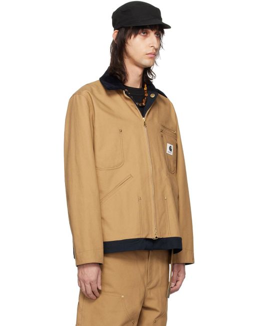 Sacai Black Carhartt Wip Edition Reversible Jacket for men