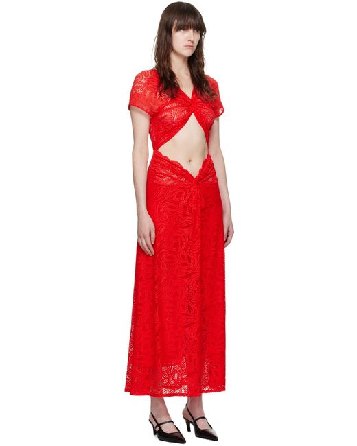 Robe Longue Sassen Rouge Beaufille en coloris Red