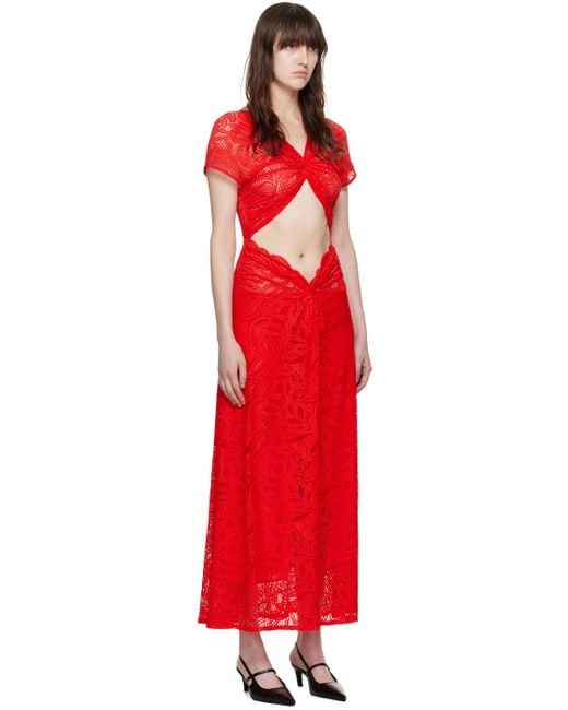 Beaufille Red Sassen Maxi Dress