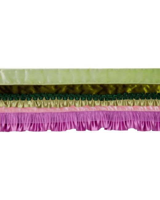 Edward Cuming Green Color Frilly Belt