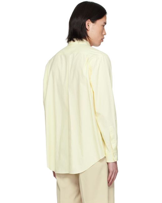 Auralee Yellow Finx Shirt for men