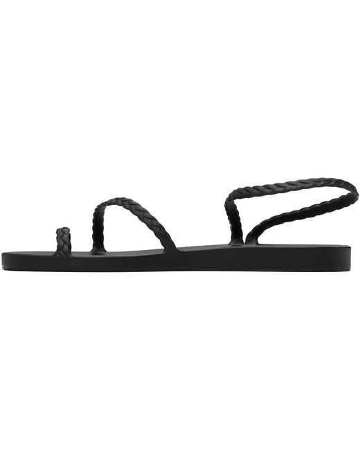 Ancient Greek Sandals Black Eleftheria Sandals