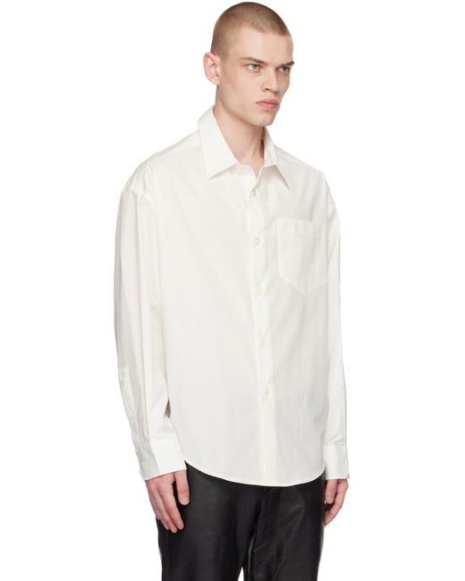 AMI Black White Button Shirt for men
