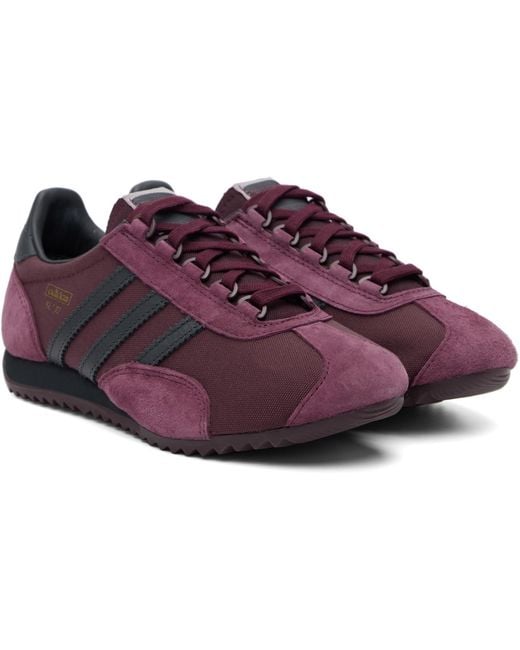 Adidas Originals Black Burgundy Sl 72 Pt Sneakers for men