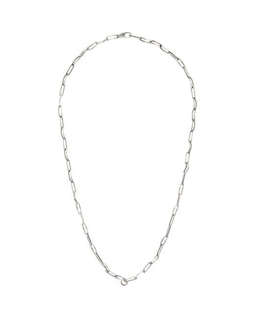 Title Of Work Metallic Paper Clip Necklace for men