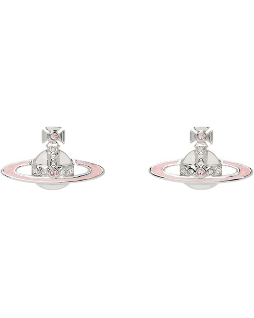 Vivienne Westwood Black Small Neo Bas Relief Earrings