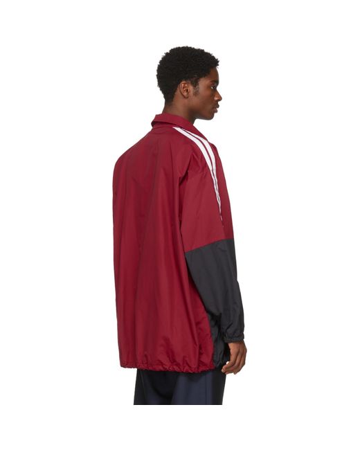 Red Logo Track Jacket for Men 