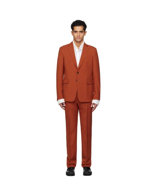 Dries Van Noten Black Single-Breasted Suit for men