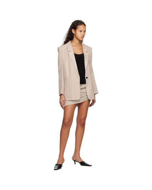 Subtle Le Nguyen Multicolor Gathered Miniskirt