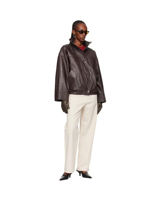 Rohe Brown Reinvented Leather Jacket