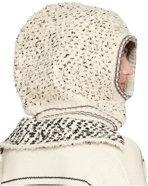【BAON】Nullson Boucle Knit Baraclava Bottega Veneta Bouclé Knit Balaclava in Natural for Men | Lyst