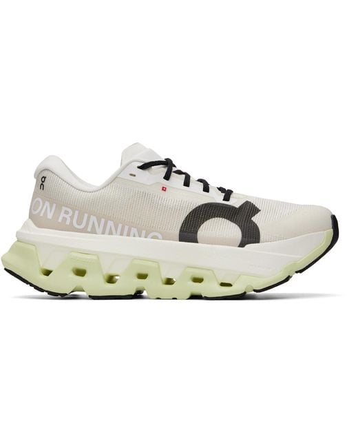 On Shoes White Cloudmster 3 Hyper Sneakers for men