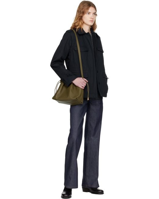 A.P.C. Green Khaki Ninon Bag