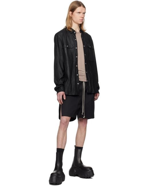 Rick Owens Black Hollywood Boxer Shorts for men